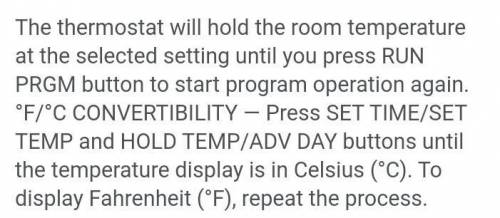 How to change an emerson thermostat from celsius to fahrenheit.