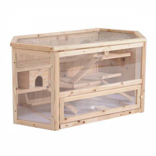 This is a weird question, but are PawHut Wooden Cages alright for hamsters? Specifically asking for