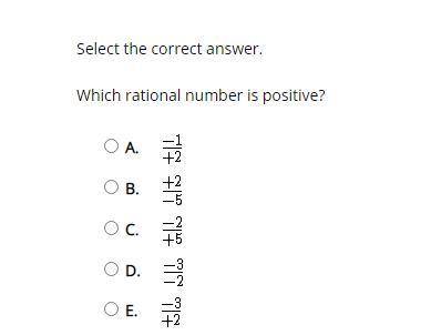 Which rational number is positive