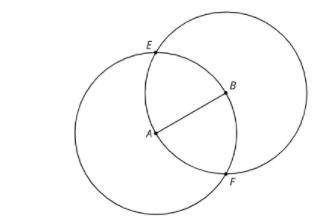 What do you know about the distance between point E and A compared to the distance between point E