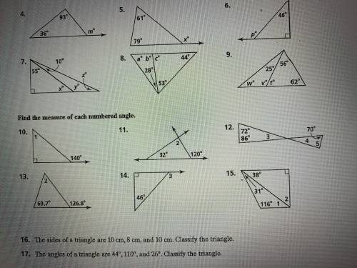 Help me with 6-17, if you can at least help with one, that’s good enough!