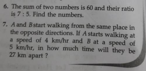 PLEASE TELL ME ITS ANSWER

please answer question no. 7 and if u can also do question no. 6