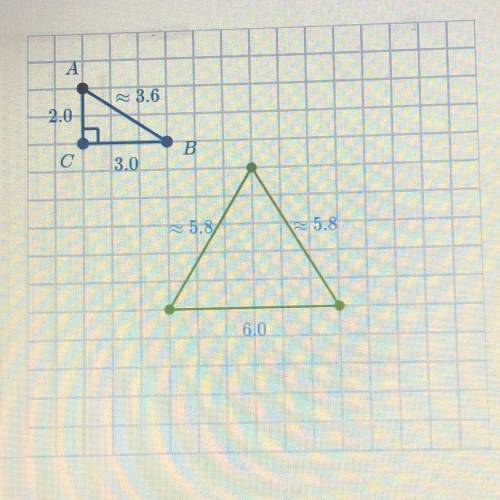 Draw the image of ABC under a dilation who center is A and scale factor is 4