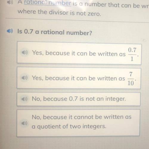 I need help is 0.7 a rational number?