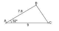 Find the area of ΔABC.
A)21.93
B) 37.20
C) 29.77
D) 18.6