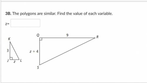 The polygons are similar. Find the value of each variable.