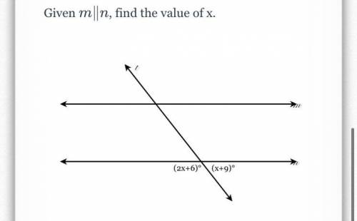 Pls help me find the value of x