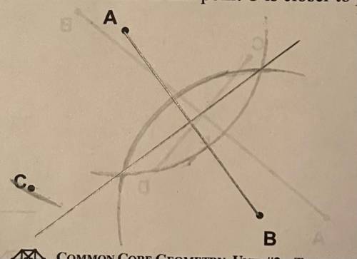 explain how this construction proves point c is closer to point a than to point b. ill give u brain