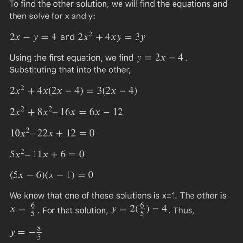 If x = 1 and y = 2 is a solution to the simultaneous equation ax + by = 2 and bx + a^(2)y = 10, find