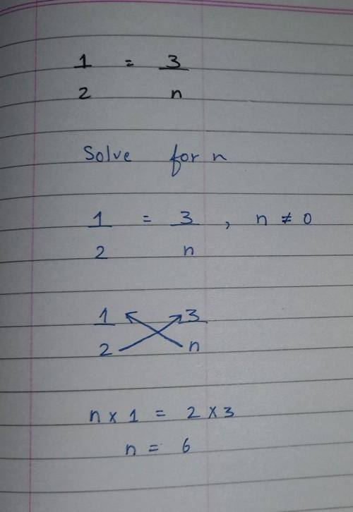 What is the value of n in the proportion 1/
