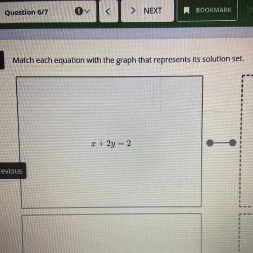 Match each equation with the graph that represents its solution set.
