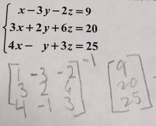 How do I solve 3x3 matrix