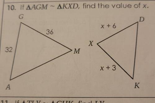 If AGM ~ KXD, find the value of X