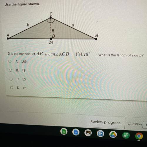 What is the length of side b?
Thank u