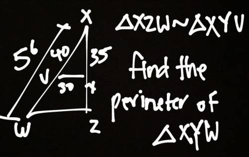 Help find the perimeter of XYW