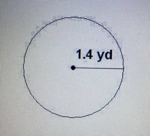 What is the circumference of the circle shown below? Use

3.14 for it, round your answer to the ne