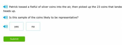 Is this sample of the coins likely to be representative?