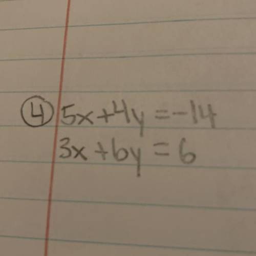 Help please, me and my classmates been stuck on this one. Its solution to systems of equations