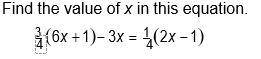 Find the value of x in this equation.and get the solution's and thank you