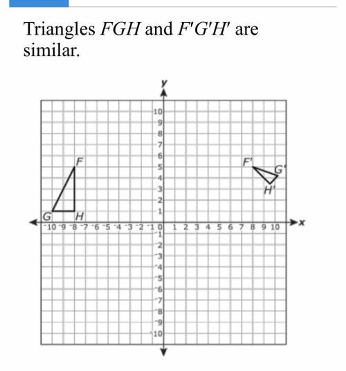 Triangles FGH and F'G'H 'are similar.