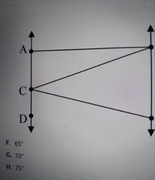 6 In the figure below, line AD is parallel to line BE, points A, C, and D are collinear, and segmen