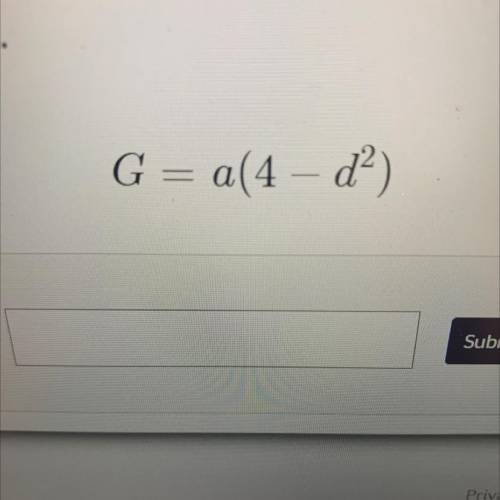 Please help solve for a in the equation in the photo