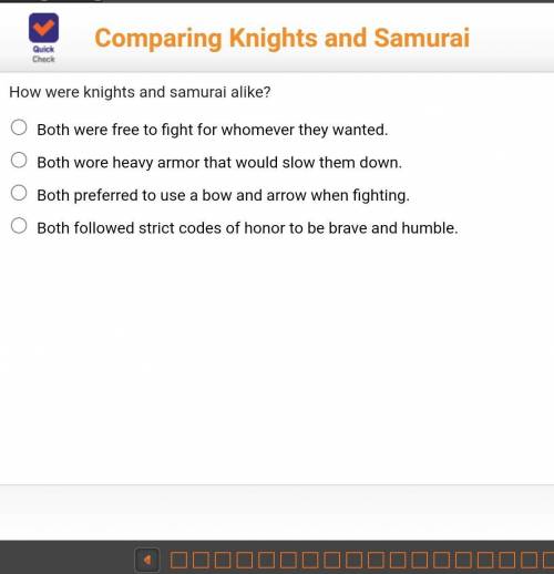 Comparing knights and samurai how were Knights and samurai alike