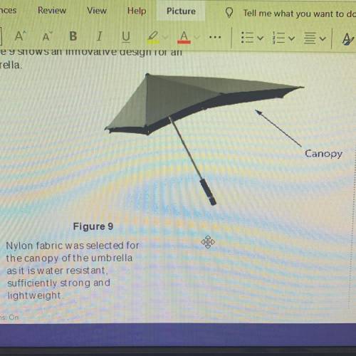 (b) The application of user centred design can lead to innovative products such as the umbrella sho