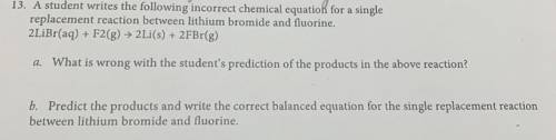I need the answers to these two problems (a and b), thank you!
