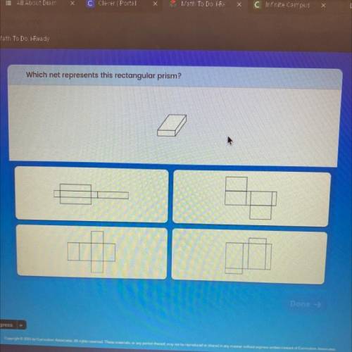 Which net represents this rectangular prism?