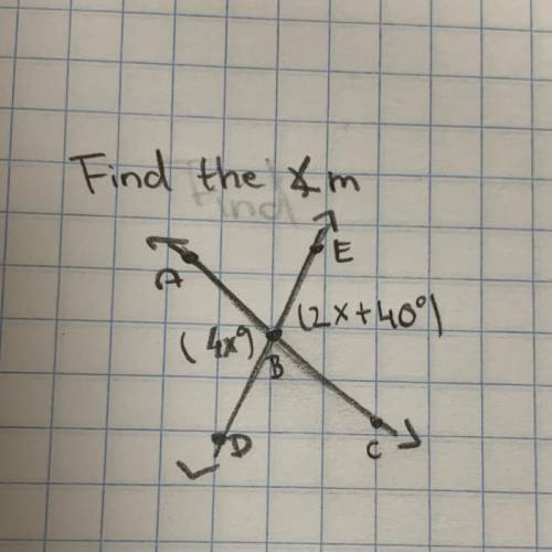 Find the angle measure