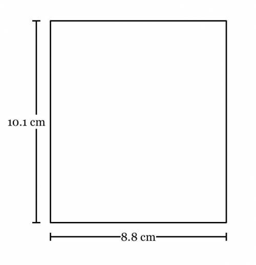 A scale drawing of a rectangular park had a scale of 1 cm = 100 m. What is the actual perimeter of