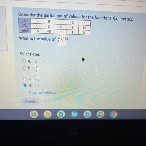 LOOK AT PICTUREE Y’all I need help I think the answer is d. -4 but im not sure