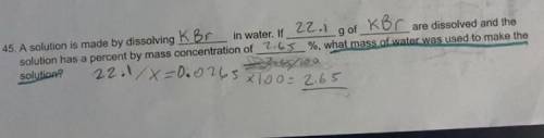 What did I do wrong in this chemistry problem?

(Pls explain how to get the correct answer if poss