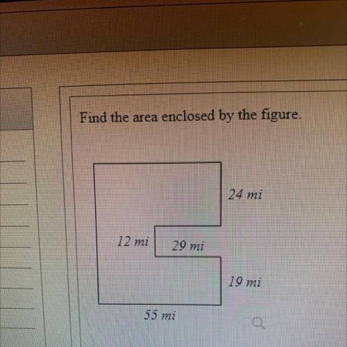 Find the area enclosed by the figure