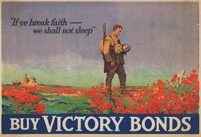 Would the poster still be effective if one had never read “In Flanders Fields?” Explain your opinio