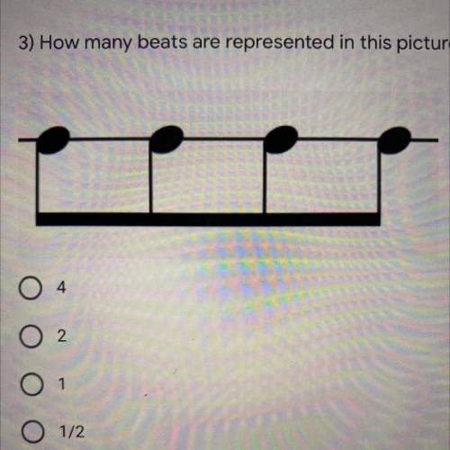3) How many beats are represented in this picture? *
