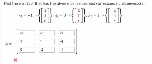 1.Compute A5 if A = PDP−1.

and 
2.Find the matrix A that has the given eigenvalues and correspond