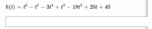 Given that 2i is a zero of h, write the polynomial in factored form as a product of linear factors: