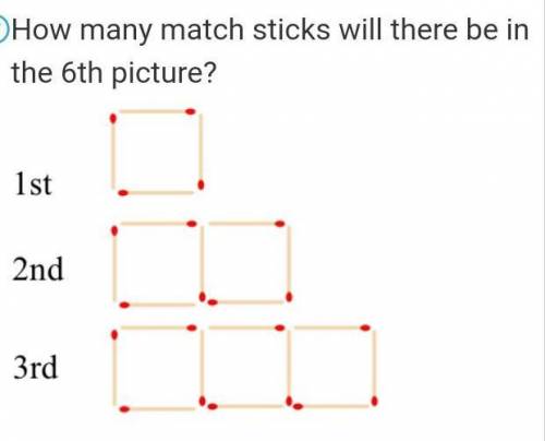 How many Match sticks will be In Image 6?