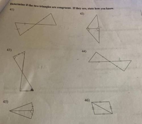 How to determine if Triangles are Congruent?

 
If they are, how do you know if they are SSS or ASA
