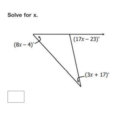PLEASE HELP 
Solve for x
