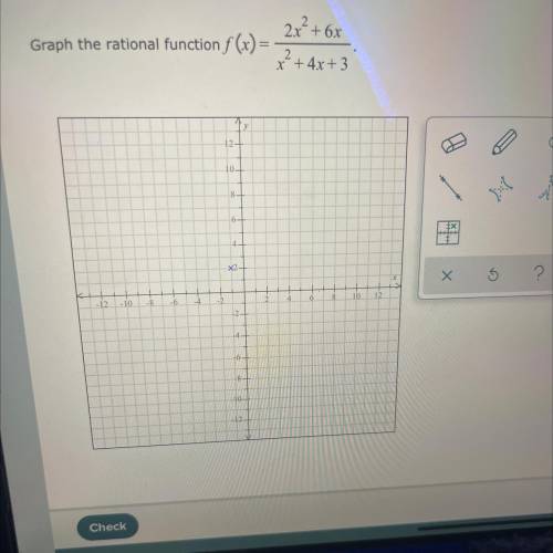 Graph the rational function