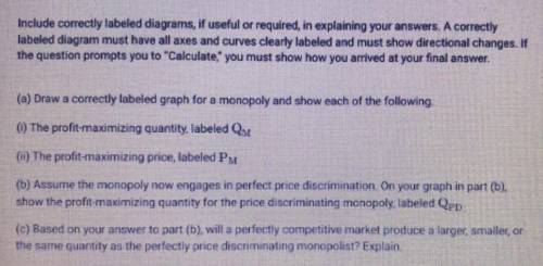 AP MICROECONOMICS - 75 PTS + BRAINLIEST

Answer only If you're 100% and knowledgeable in AP Microe