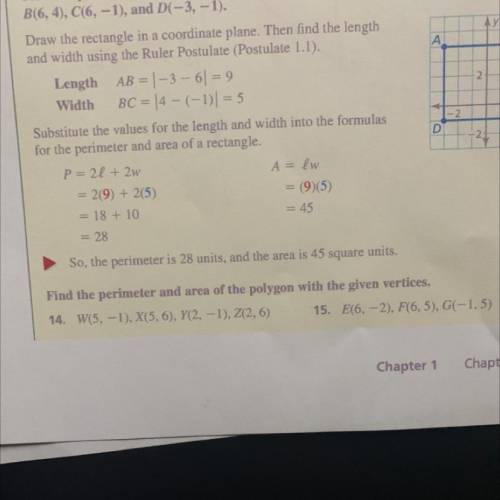 I need help on answering number problems 14 and 15.