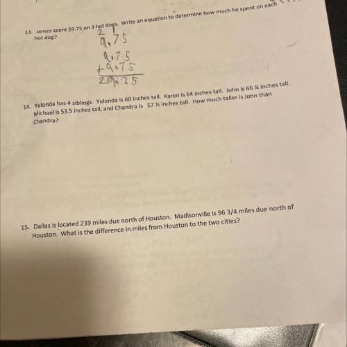 Can you please help me with number 15
