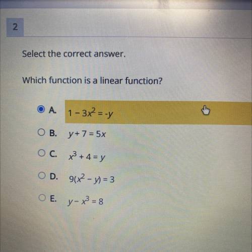Which function is a linear function?