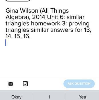 Gina Wilson (All Things Algebra), 2014 Unit 6: similar triangles homework 3: proving triangles simi