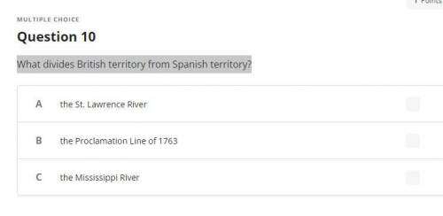 What divides British territory from Spanish territory?