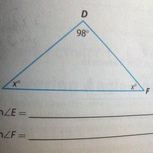 Help me

 I need an un-complicated explanation please
You have to find the measure of each of the
